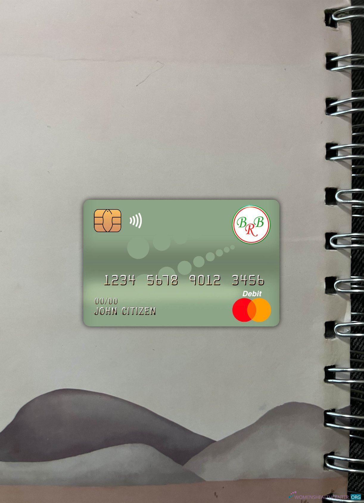 Download Burundi bank of the republic of burundi master debit card photolook front Photoshop template